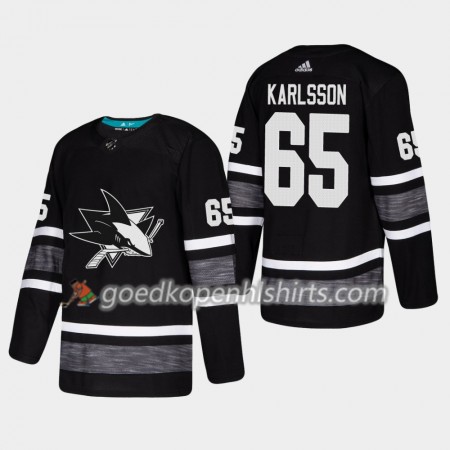 San Jose Sharks Erik Karlsson 65 2019 All-Star Adidas Zwart Authentic Shirt - Mannen